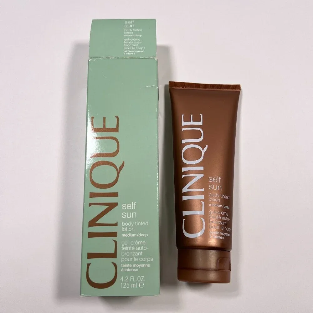 Clinique Self Sun Body Tinted Lotion MEDIUM DEEP 4.2 fl oz Full Size *READ